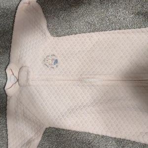 Powder pink sleep sack
